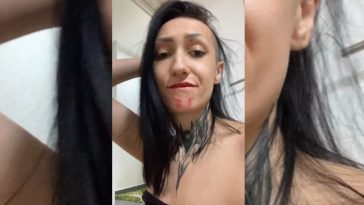 Snexy iscepane čarape i razmazana šminka