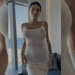 Tamara Bojanić bela seksi haljina